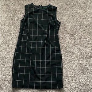 Professional striped black dress